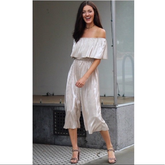 champagne gold jumpsuit